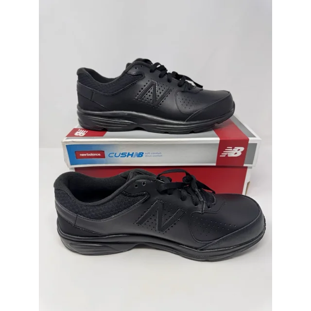 New Balance Mens MW411BK2 Walking Shoes 11.5 4E Extra Wide Black Unworn w/ Box