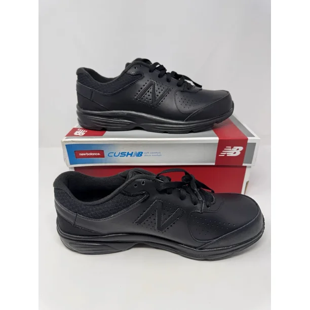 New Balance Mens MW411BK2 Walking Shoes 11.5 4E Extra Wide Black Unworn w/ Box