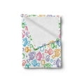thumbnail image 2 of Fish Soft Flannel Fleece Blanket, Various Color Repeating Funny Fish Motif Cheerful Aquatic Creatures Underwater Image, Cozy Plush for Indoor and Outdoor Use, 60" x 80", Multicolor, by Ambesonne, 2 of 5