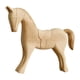 thumbnail image 3 of Escultura de caballo de madera en blanco, pintura DIY, adorno animal, figura creativa de escritorio Estilo B, 3 of 8