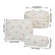thumbnail image 3 of Bolsa de cosméticos de gran capacidad con estampado floral y doble cremallera. Organizador de maquillaje de viaje para guardar artículos de aseo y papelería, 3 of 6