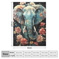 thumbnail image 4 of PIKWEEK Elephant Blanket for Adult Kids Gift Christmas Birthday Valentine's Day Easter Presents Blanket for Elephant Lovers for Bed Couch and Sofa Blanket, 4 of 6