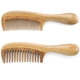 thumbnail image 1 of Peines para el cabello de sándalo verde 100% natural hechos a mano, peine de madera para desenredar el cabello natural con aroma a sándalo antiestático (diente ancho) fino, 1 of 1
