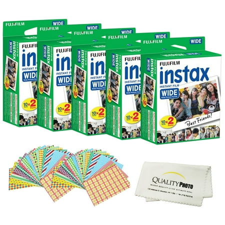 UPC: 0708210770668 | Fujifilm INSTAX Wide Instant Film 100 Pack – 100 SHEETS – White for Fujifilm Instax Wide Cameras + Accessories