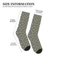 thumbnail image 2 of Crew Socks for Women Men, Cute bee grey funny  Moisture Running Athletic Football Striped Socks Cushion Tube Socks, 2 of 7