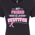 thumbnail image 4 of Inktastic My Friend is a Survivor Breast Cancer Awareness Women's T-Shirt, 4 of 5