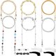 thumbnail image 1 of 6 piezas de cadenas de gafas doradas y plateadas, elegantes retenedores de gafas, cuentas, soporte para correa de gafas, 1 of 5