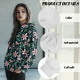 thumbnail image 6 of SCRAWLGOD Flower Oversized Hoodie for Women Pullover Sweatshirts for Women Loose Fit Long Sleeve Woman Fall Hoodies Graphic Soft Sportswear Hoodie Women Yoga Size S, 6 of 7