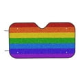 thumbnail image 7 of Haiem Colorful Glitter Rainbow Car Windshield Sun Shade - Blocks UV Rays Sun Visor Protector, Sunshade to Keep Your Vehicle Cool, Universal Fit SUV Van Sedan-Small, 7 of 7