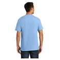thumbnail image 2 of Port & Company Men's Essential Cotton T-Shirt with Pocket Light Blue Small, 2 of 6