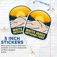 thumbnail image 4 of (2 Pack) White Sands Stickers - National Park Sticker - Desert Landscape Decal - 5" On Longest Side - Sticks to Smooth Flat Surfaces - Made in USA - BMCS17702, 4 of 7