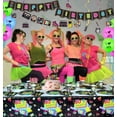 thumbnail image 6 of 80s Party Supplies - Back to the 80s Party Decorations Set Including HAPPY BIRTHDAY Banner, Hanging Swirls, 80s Element Bunting, Plates, Cups, Napkins, Tableware, Tablecloth, Balloons - Serves 20, 6 of 8