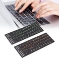 thumbnail image 2 of Crtynell Keyboard Stickers,Russian Keyboard Sticker,2Pcs Russian Keyboard Stickers Unique Coating Waterproof Dustproof Russian Alphabet Keyboard Stickers For PC Laptop, 2 of 7