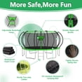 thumbnail image 3 of LHX Trampoline for Kids 12FT 14FT 16FT Outdoor Trampolines with Basketball Hoop, Safety Enclosure Net, Lights, Sprinklers, Socks, Recreational Heavy Duty Trampoline, 1500 LBS Loading, Easy to Install, 3 of 9