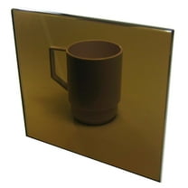 1/8" (3mm) Dark Tinted Bronze 12"x12" Translucent Smoke Acrylic Plexiglass 0.118" Thick #2370 Sheet AZM