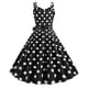 thumbnail image 3 of Vestido oscilante sexy sin mangas con cuello redondo y estampado vintage para mujer Fridja  hj2599, 3 of 3