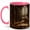 Pink, variant on Gothic Library Coffee Mug, Vintage Bookshelf Reading Room Design, 11 oz Ceramic Cup