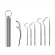 thumbnail image 1 of Juego Palillos Dientes Metal para Uso con Hilo Dental Palillos Dientes Reutilizables Palillo Dientes Portátil Limpiador Dientes Herramientas Limpieza para el Cuidado Bucal,A, 1 of 5