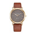 thumbnail image 1 of Reloj de cuarzo para mujer, relojes para mujer YOLAKO Reloj de pulsera analógico de cuero de cuarzo casual para mujer, 1 of 2