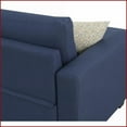 thumbnail image 3 of Navy Blue Reversible Pop-Up Sleeper Sectional – Easy-Assemble 87.5” Wide Contemporary Sofa | Blue | Solid Wood | Square Arms, 3 of 6