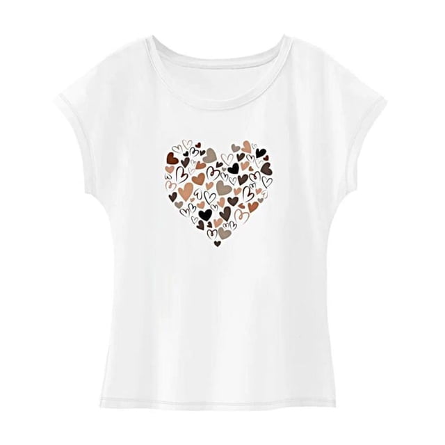 Camiseta de mujer con cuello redondo, camiseta suave de manga corta para mujer para senderismo y viajes XL