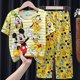 thumbnail image 2 of 14 (110-120 cm) Army GreenChildren Algodón Princesa Anna Elsa Pijamas Conjunto de ropa de dibujos animados para niños Pijamas de manga de bebé Ropa para el hogar Pijamas para niños esquí esquí Gafas de esquí, 2 of 3