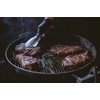 LavaLock Heavy Duty Thick 5.5 Mil Black Disposable Nitrile BBQ Gloves with 2 cotton liners for outdoor cooking and BBQ