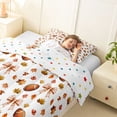 thumbnail image 3 of jejeloiu Cute Bowknot Bow Twin Comforter Sets,American Rugby Football Bedding Set For Girls Kids Reversible 2 Pieces, 3 of 7