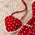 thumbnail image 4 of vdgthytj Toddler Girls Dress Summer Outfits Cute Heart Print Spaghetti Straps A-Line Party Sundress with Bag Outfits, 4 of 6