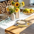 thumbnail image 4 of Spring Bees Daisy Round 13 Inch Placemats Set of 8, Rustic Tulips Dots Black Striped Burlap HeatResistant Non Slip Place Mats for Dining Table, Wipeable Braided Kitchen Table Mats for Housewarming, 4 of 9