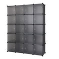 thumbnail image 4 of Ktaxon 20-Cube Organizer Stackable Plastic Storage Wardrobe Portable Closet, Gray, 4 of 6