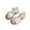 Z-White200, variant on Girls Glitter Sandals Flat Adjustable Ankle Strap Open Toe Ruffle Trim Pearl Detail For Dance Performance And Party Wear Summer Shoes