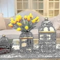 thumbnail image 5 of 10pcs Stunning Realistic Touch Pu Artificial Tulip Bouquet With Stem-yellow, 5 of 5
