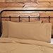 thumbnail image 3 of VHC Brands Burlap Natural Bedding Accessory, King Pillow Case Set 21x40, Tan, 3 of 4