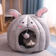thumbnail image 4 of DOLITY Cat Bed Warm Machine Washable Cave Non-Slip Cozy Sleeping for Kitten Pet Floor, 4 of 7