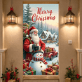 thumbnail image 6 of Festive Christmas Train Banner Holiday Decoration Snowy Scene with Santa for Winter Celebration Outdoor Decoration Holiday Party, 6 of 9