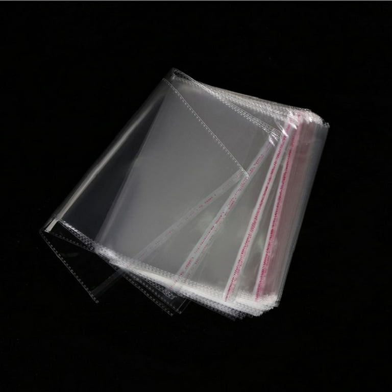 50pcs Transparent Small Ziplock Plastic Bags Jewelry Gift Reclosable  Storage Bag Packaging Clear PVC Self Sealing Pouches