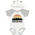 thumbnail image 3 of Inktastic Boston Massachusetts Skyline Sunset Boys or Girls Baby Bodysuit, 3 of 5
