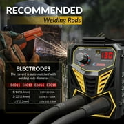 GZ GUOZHI Portable 130A Stick Welder ,110V Mini ARC Welder Tool ,Small Welder Machine ,with Shoulder Strap,Energy Efficient,Easy to Use,Perfect for Home Use