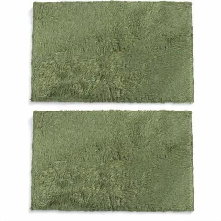 BESTYASH 2Pcs Reptile Carpet Reptile Substrate Liner Cotton Green Reusable