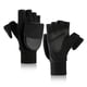 thumbnail image 3 of par de guantes de equitación antideslizantes y gruesos, guantes de trabajo cálidos para exteriores, guantes de forro polar cálidos para hombre, color negro, talla L, 3 of 7