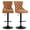 Orange, variant on MIKIBAMA Modern Bar Stools PU Swivel Barstools Adjusatble Seat Height from 26-33 Inch, Set of 2
