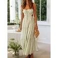 thumbnail image 4 of Franhais Women's Summer Slip Dress Graphic Print Spaghetti Strap Back Tie A-Line Long Dress for Beach, 4 of 9