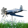 thumbnail image 2 of Gonipol Superfortress Wind Spinner, Airplane Wind Sculpture Spinner Windmills Stainless Steel Aircraft Windmill for Garden Yard Patio Outdoor Decoration, 2 of 9