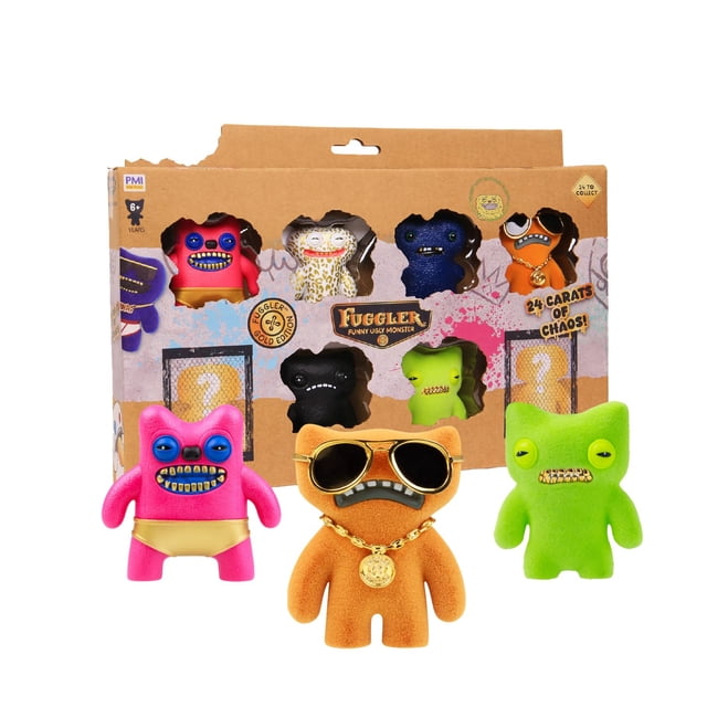 Figuras coleccionables P.M.I. Fuggler Gold Edition, paquete de 8