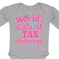 thumbnail image 4 of Inktastic Tax Deduction Worlds Cutest Girls Girls Long Sleeve Baby Bodysuit, 4 of 5