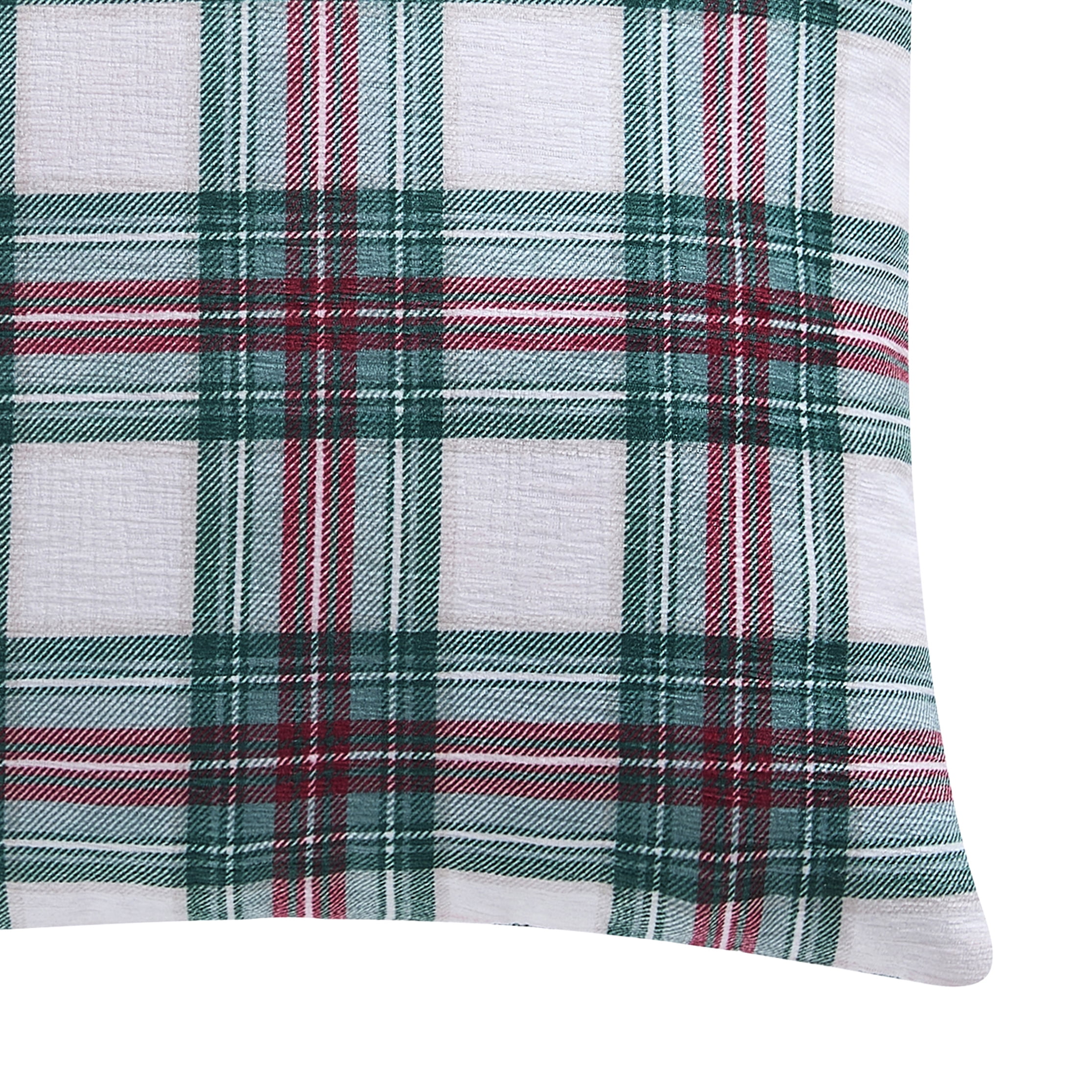 Mainstays 18" x 18" Multicolor Tartan Plaid Chenille Decorative Pillows (2 Count)