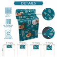 thumbnail image 6 of Christmas Santa Claus Table Runner - 72 Inch Long Cartoon Xmas Elk Snowflakes Blue Cotton and Linen Blended Dress Scarves Farmhouse Table Runner for Kitchen Dining, Coffee Table, 13" x 72", 6 of 8