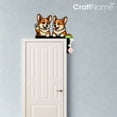 thumbnail image 4 of Craftnamesign Corgi Dog Door Topper Metal Wall Art, Kids Bedroom Door Decoration, Pet Lover Gifts, 4 of 4