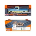 thumbnail image 3 of 1969 Ford F-100 Pickup Truck Light Blue and Cream "Timeless Legends" Series 1/24 Diecast Model Car by Motormax, 3 of 5